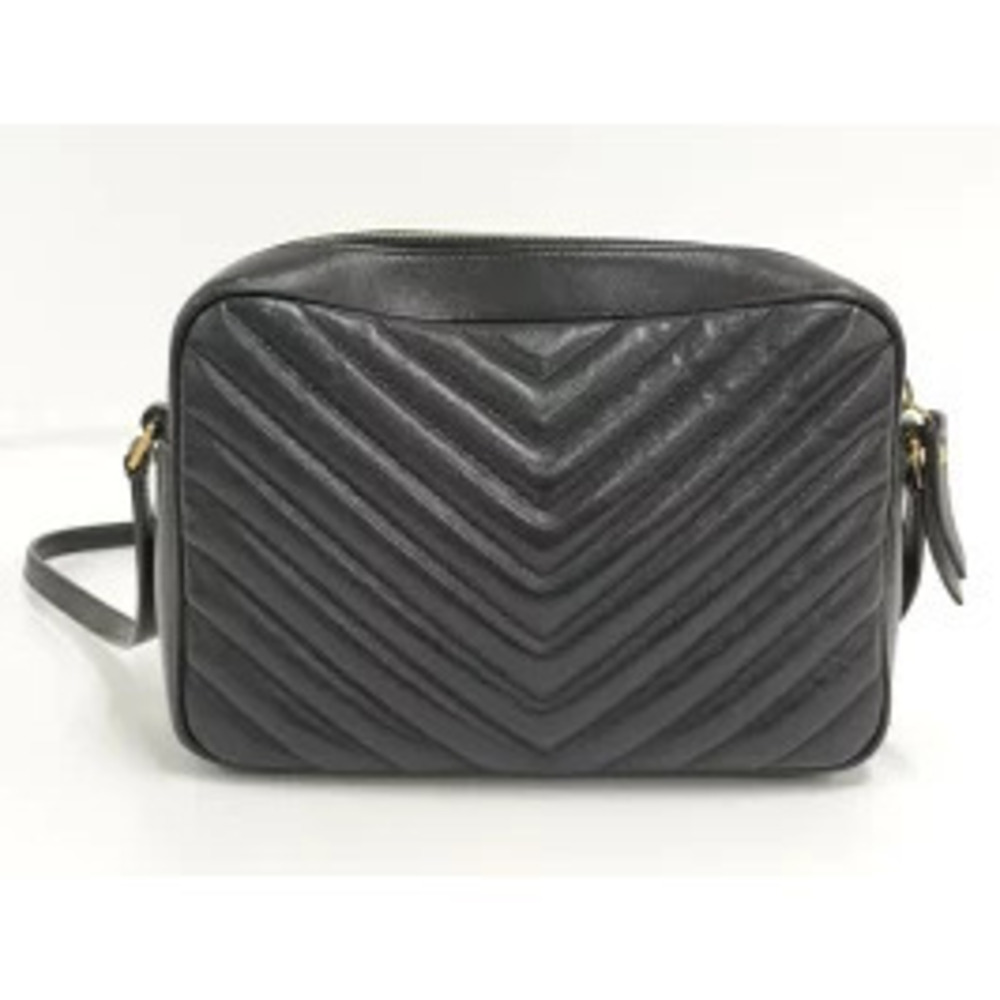 SAINT LAURENT Monogram Camera Bag Fringe Leather Black - Picture 2 of 9